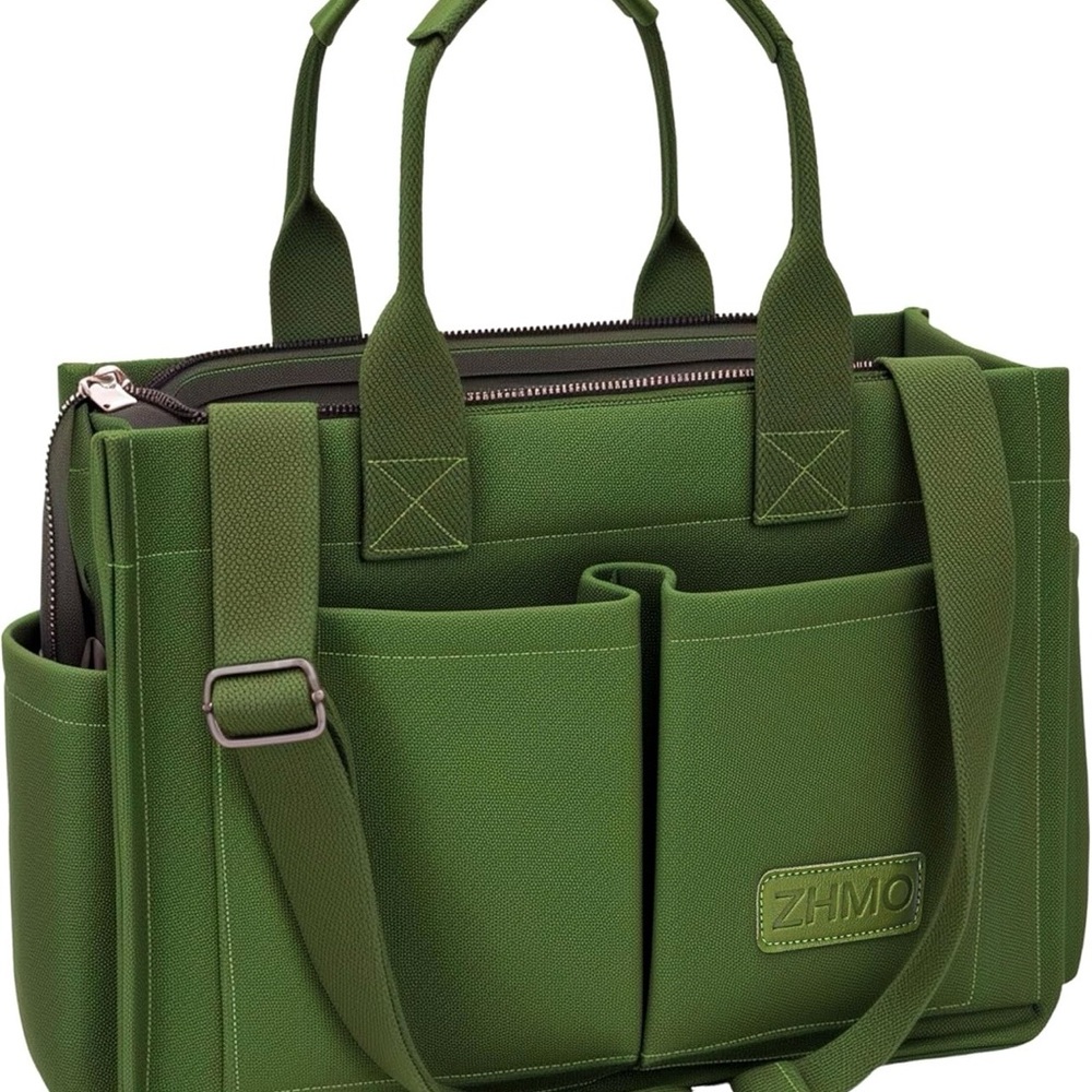 ZHMO Green Canvas Tote
